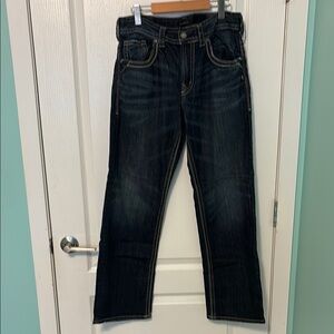 Silver Jeans Dark Wash Denim-Gordie W32 L 32 EUC